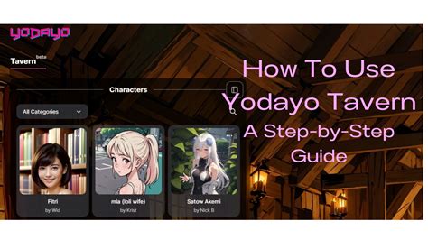 yodayo tavern|yodayo tavern guide reddit.